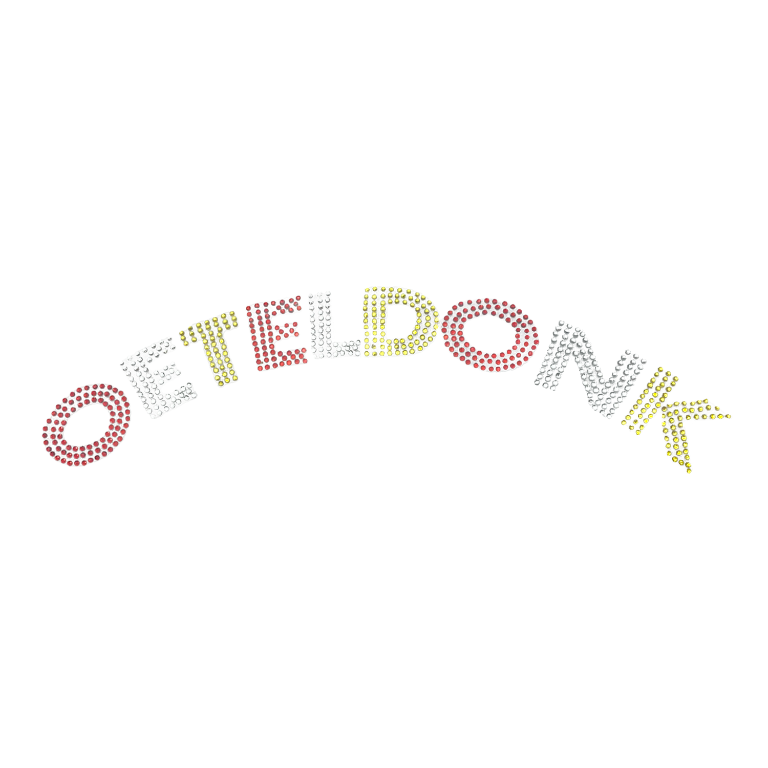 Oeteldonk strass applicatie - Rugembleem Oeteldonk